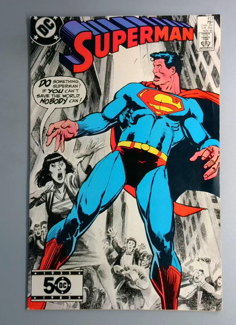 Superman #413 VF Direct Edition DC 1985 BW1