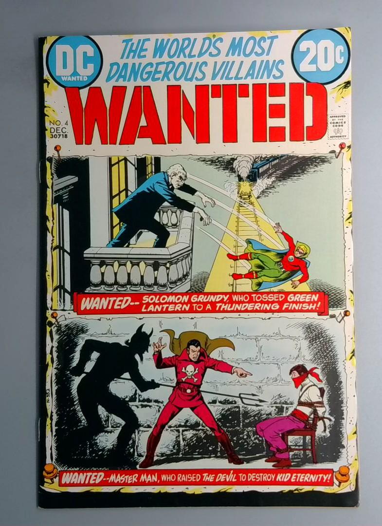 Wanted, the Worlds Most Dangerous Villains #4 VF/NM DC 1972 BW1