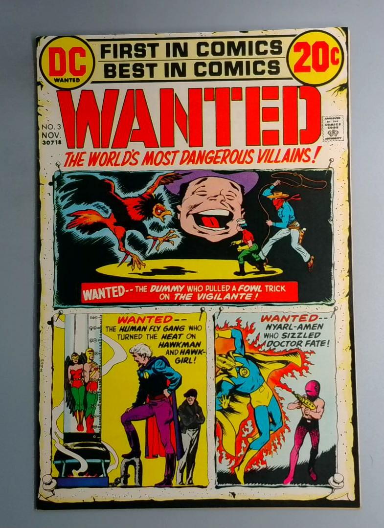 Wanted The World's Most Dangers Villians #3 NM- DC 1971 BW1