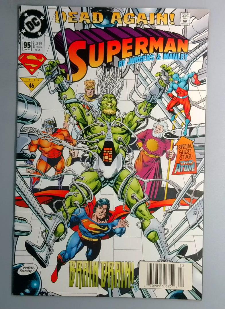 Superman #95 NM Newsstand DC Comics 1995 BW1