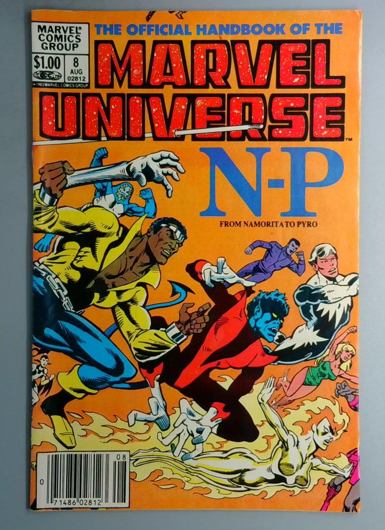 Official Handbook of the Marvel Universe #8b Newsstand Marvel 1987 SN1