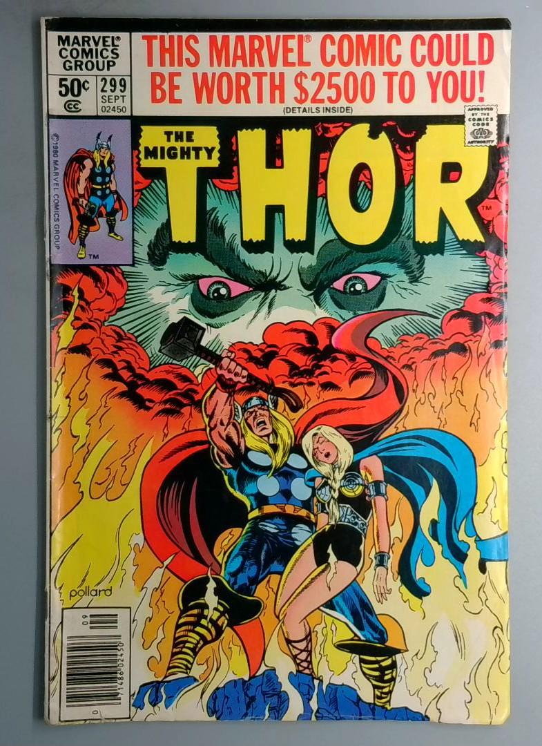 Thor #299 Newsstand Marvel 1980 SN1