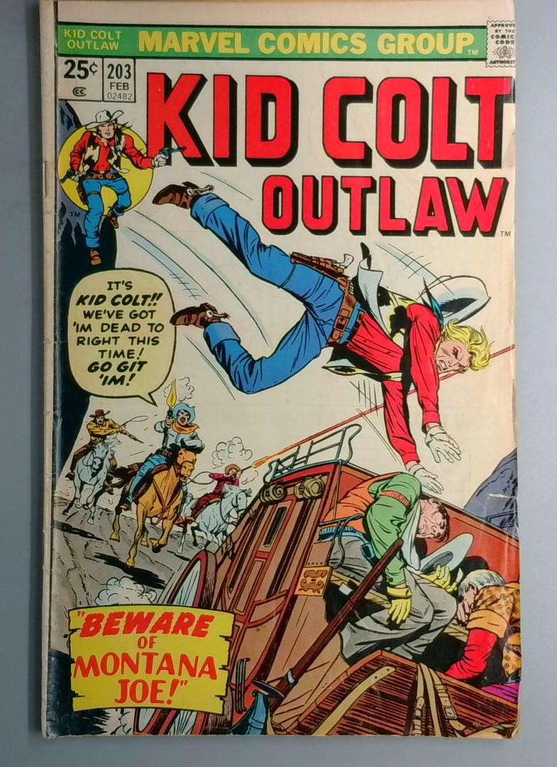 Kid Colt: Outlaw #203 Marvel 1976 SN1