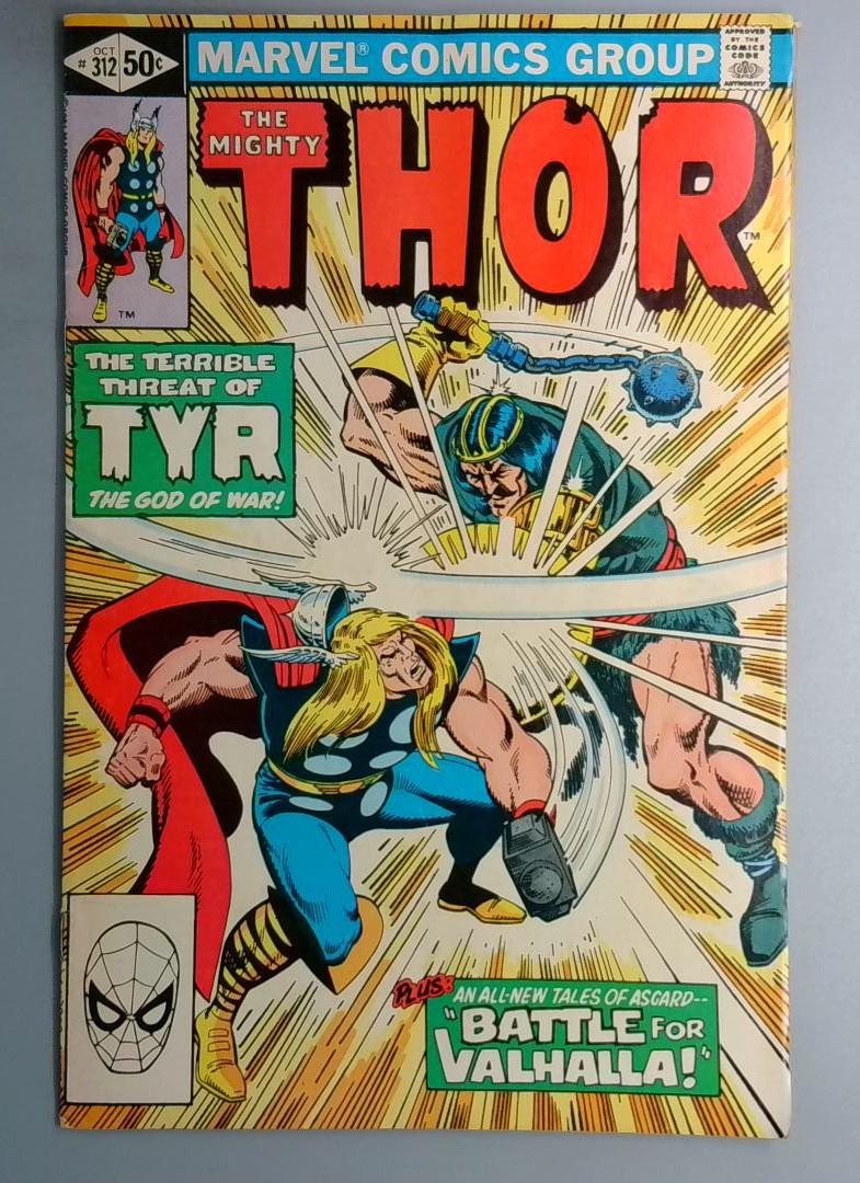 Thor #312 Tyr Appearance Direct Edition Marvel 1981 SN2