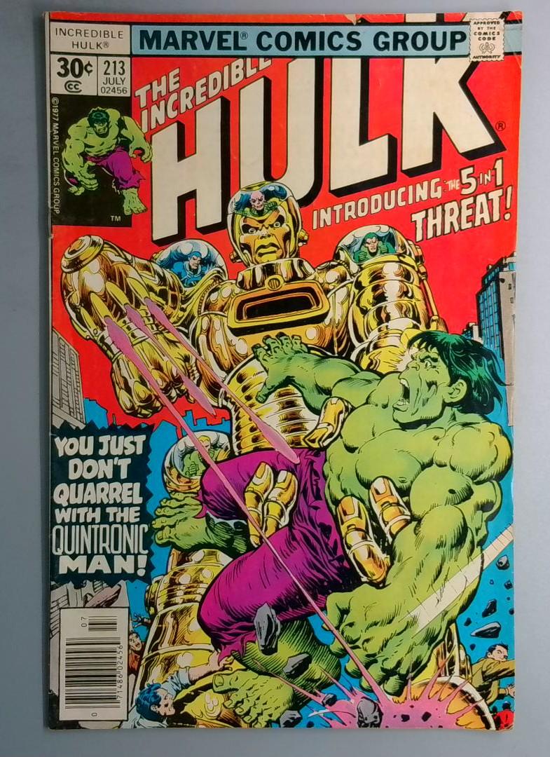 Incredible Hulk #213 Marvel 1977 SN2