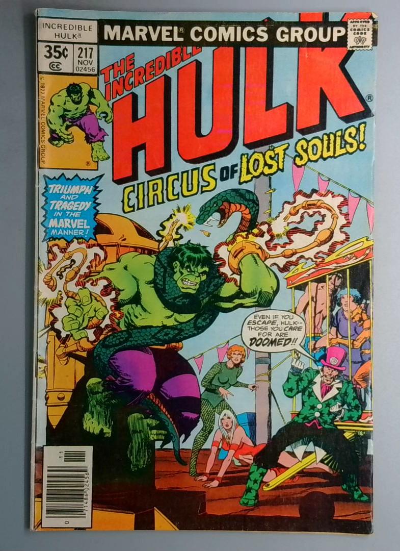 Incredible Hulk #217 Marvel 1977 SN2