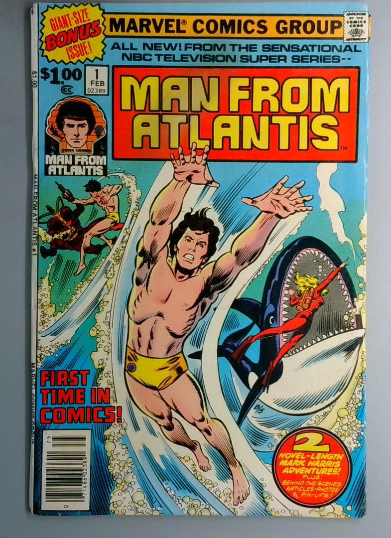 Man From Atlantis #1 VF Marvel Comics 1978 SN2