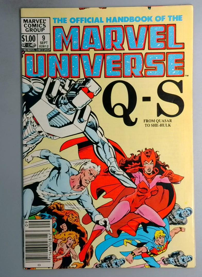 The Official Handbook of the Marvel Universe #9 Newsstand Marvel 1983 SN1