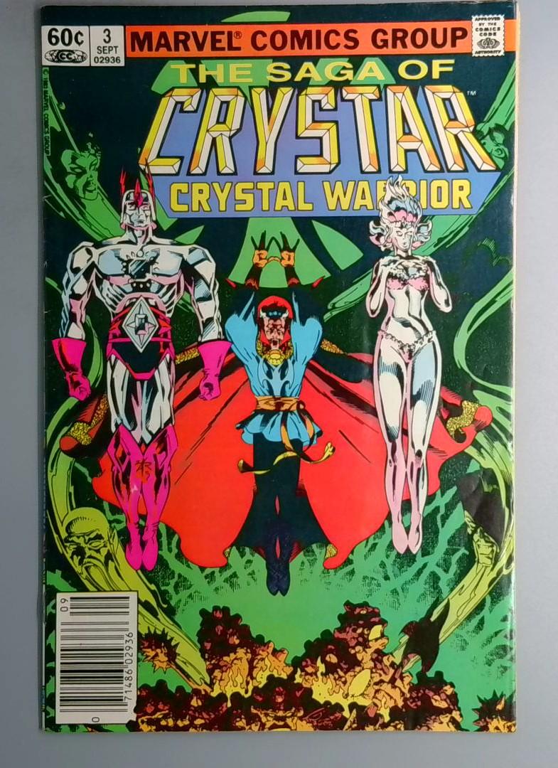 Saga of Crystar Crystal Warrior #3 Newsstand Marvel 1983 SN1