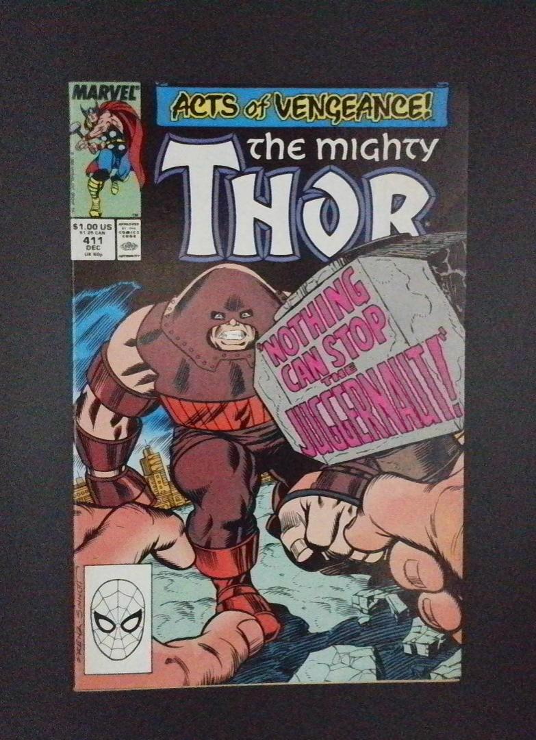 Thor #411 VF/NM 1st Cameo of New Warriors Marvel Comics 1989 EK1