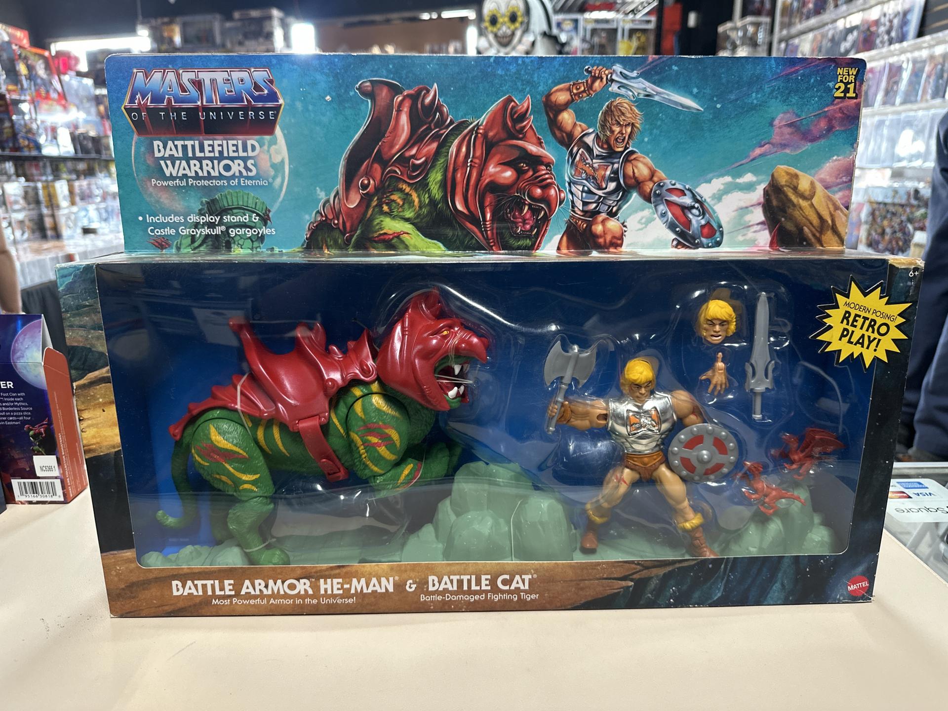Battle Armor He-Man and Battle Cat Masters of the Universe Mattel 2021