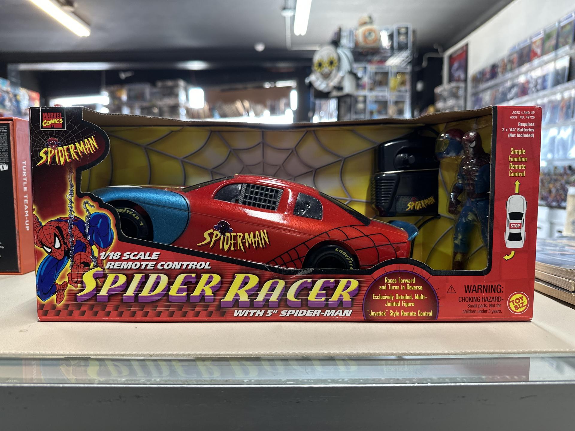 Spider Racer with 5" Spider-Man Marvel Comics Toy Biz 1990 