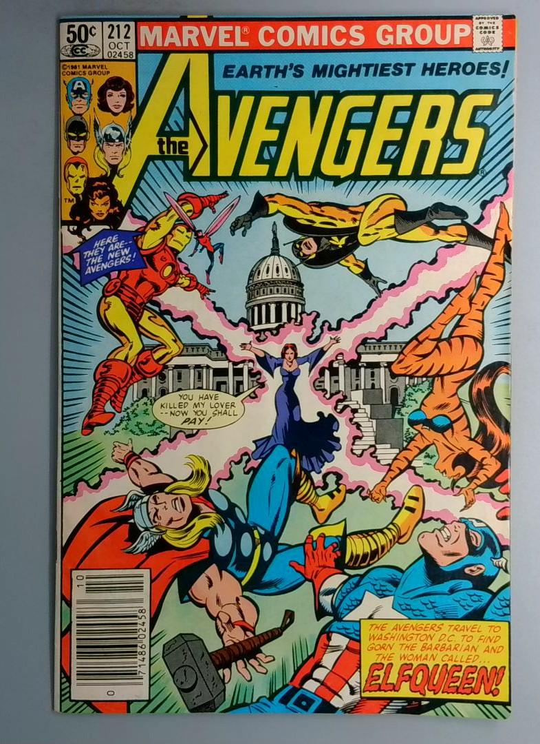 Avengers #212 Newsstand Edition Marvel 1981 SN1