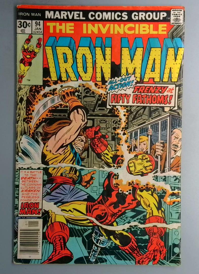 Iron Man #94 Kraken Appearance. Jack Kirby Cover Art Marvel 1977 SN2