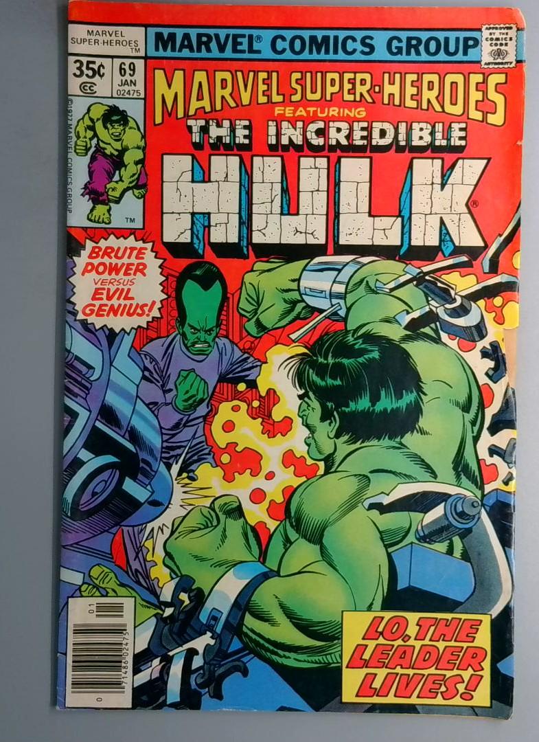Marvel Super-Heroes #69 Reprints Incredible Hulk 115 Marvel 1978 SN1