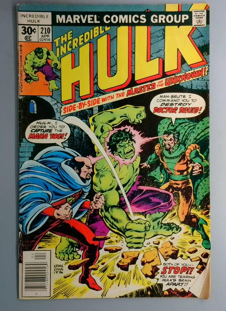 Incredible Hulk #210 Doctor Druid Appearance Marvel 1977 SN2