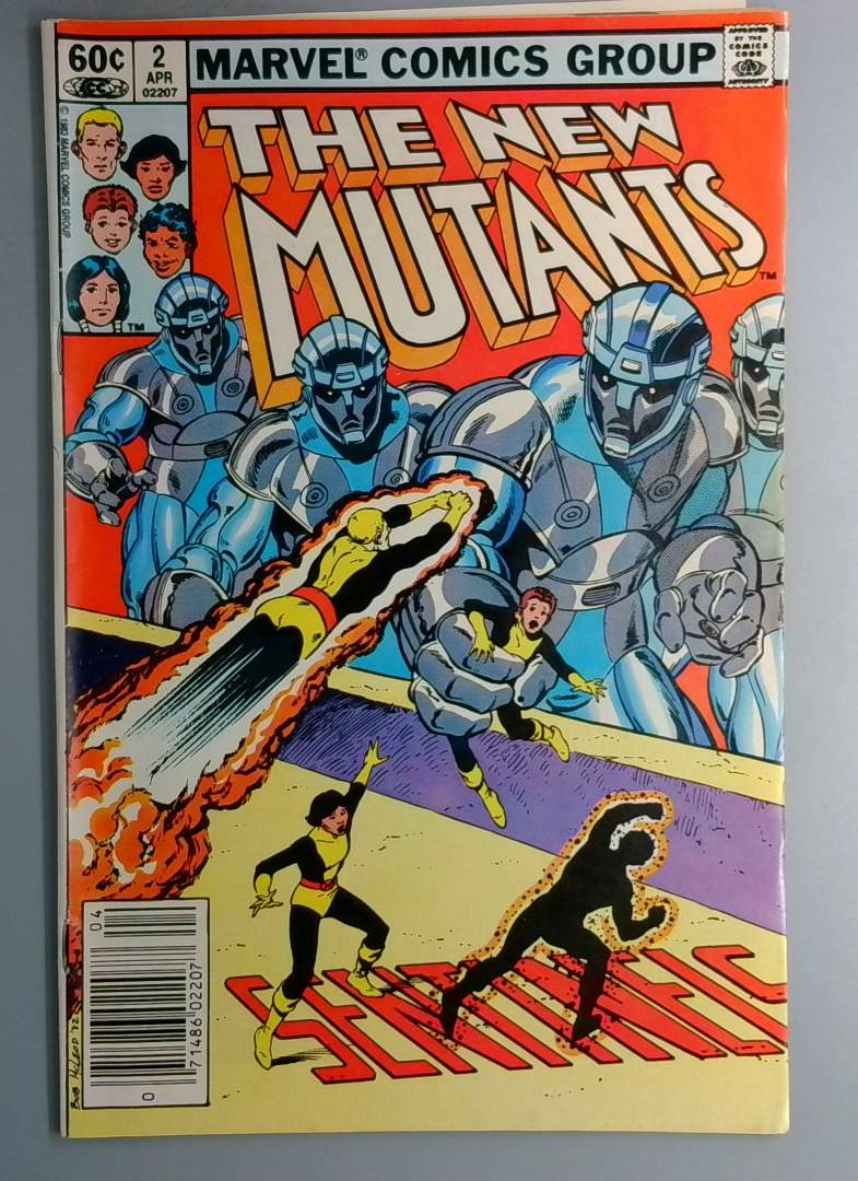New Mutants #2 Newsstand Edition Marvel 1983 SN2