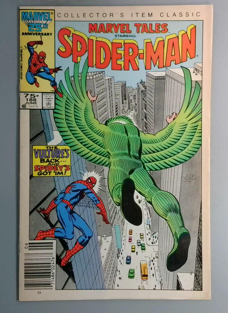 Marvel Tales #188b Reprints Amazing Spider-Man 48 Newsstand Marvel 1986