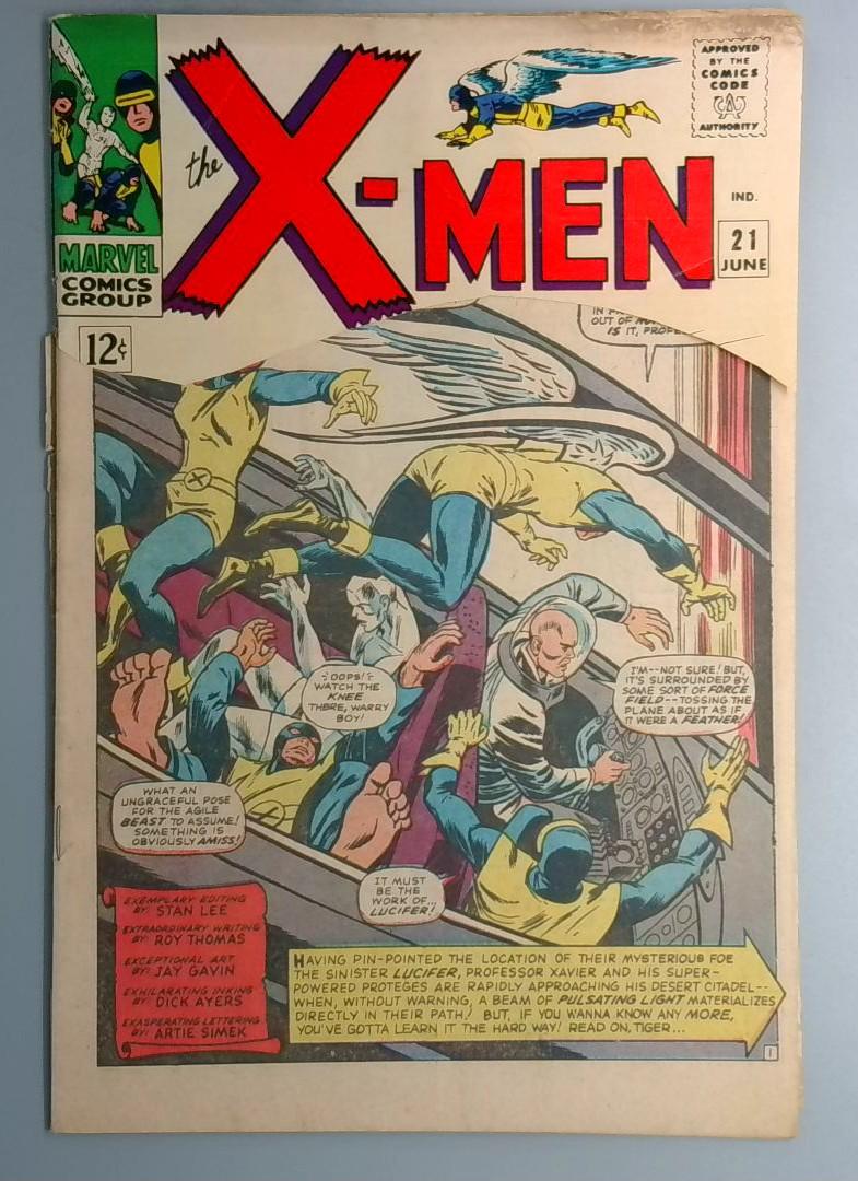 X-Men #21 1st Dominus SEE PICS Marvel 1966