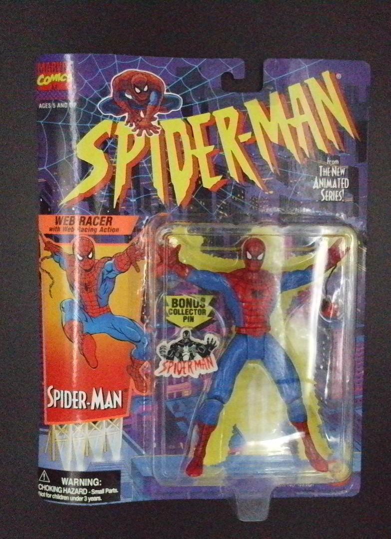 Spider-Man Web Racer Spider-Man New Animated Series Toy Biz 1994 BJT1