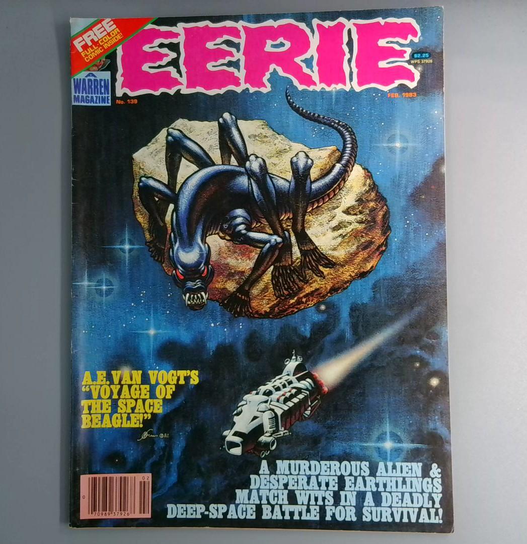 Eerie #139 Insert Included Warren Magazine February 1983