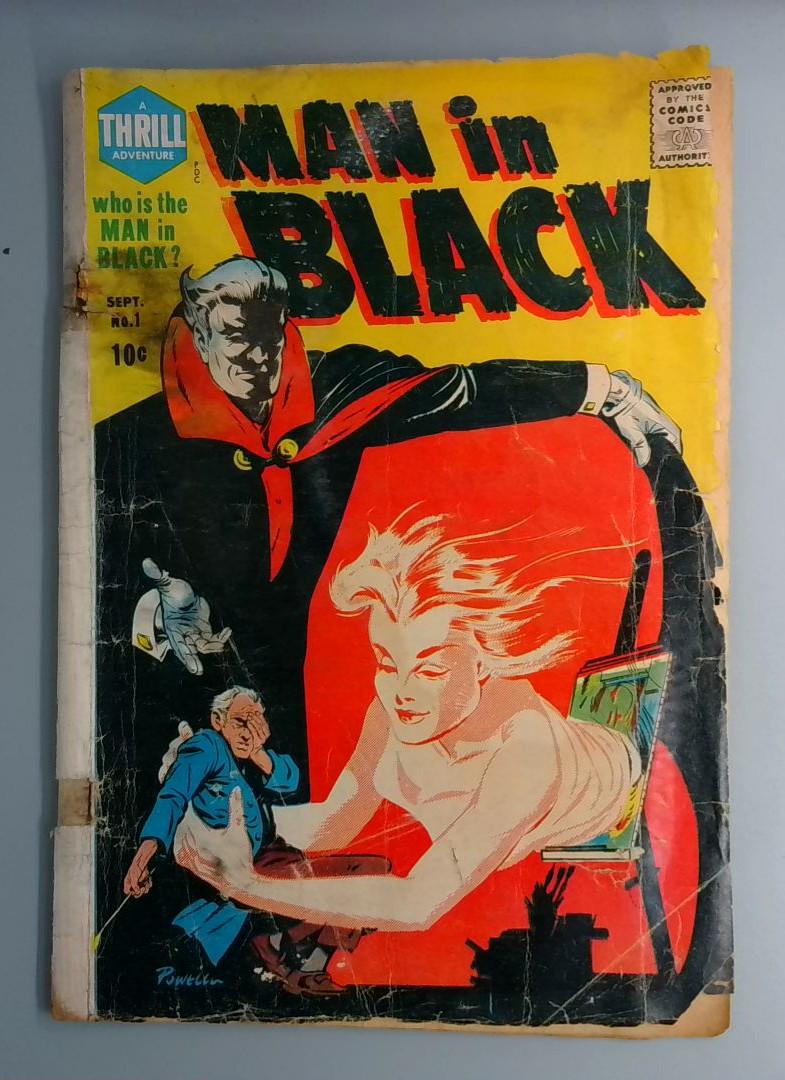 Man in Black #1 Cover Detached, Golden Age September 1957