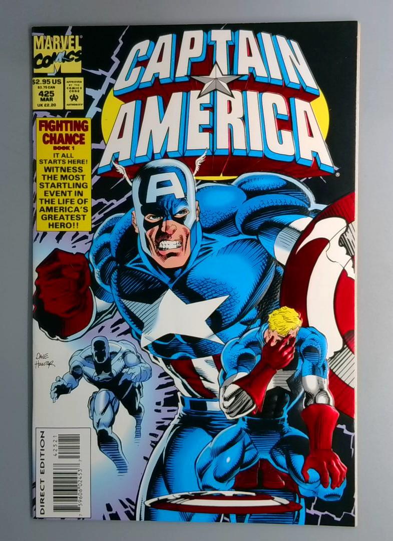 Captain America #425 Embossed Foil Direct Edition Marvel 1994