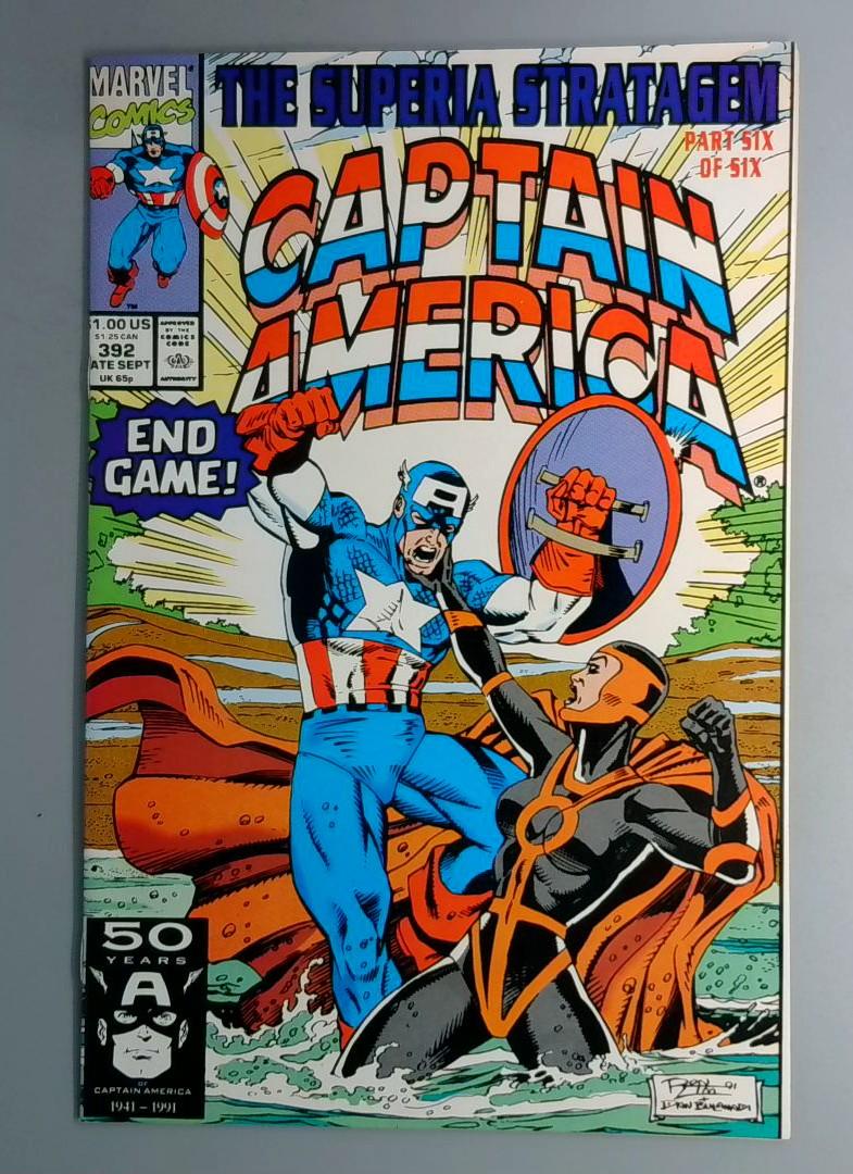 Captain America #392 NM Direct Edition Marvel 1991