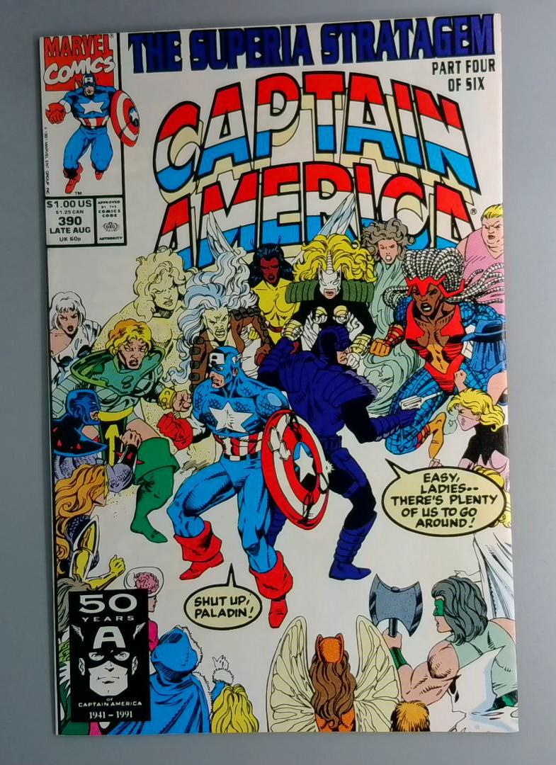 Captain America #390 NM 1st Appearance of Superia Marvel 1991