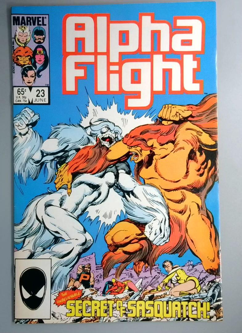 Alpha Flight #23 VF- 1st Tanaraq & Caliber Marvel 1985 OE1
