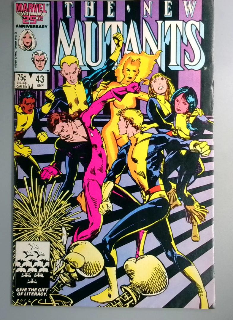 New Mutants #43 Direct Edition Marvel 1986 OE1