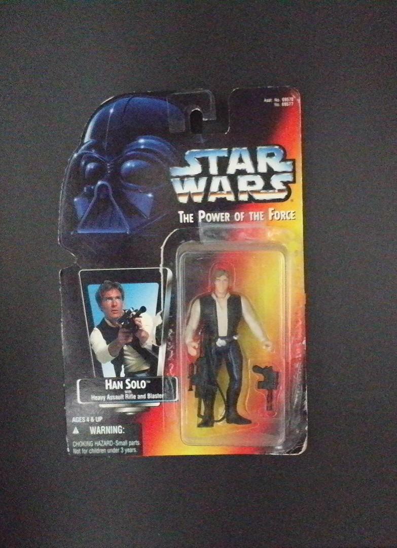 Han Solo Star Wars The Power of the Force Kenner 1995 Taped 