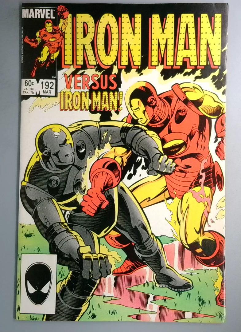 Iron Man #192 Jim Rhodes Versus Tony Stark Direct Edition Marvel 1985 OE1