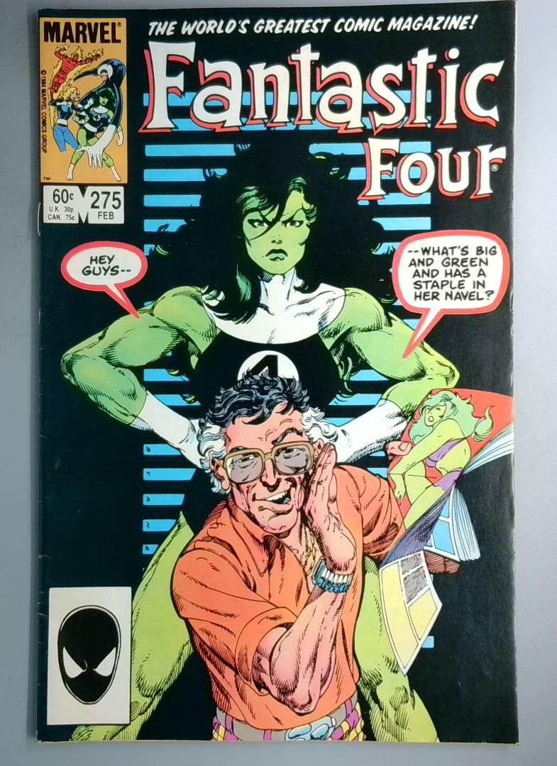 Fantastic Four #275 Stan Lee & She-Hulk Cover Marvel 1985 OE1