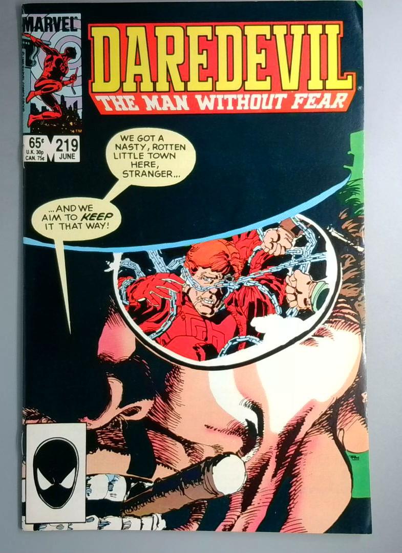 Daredevil #219 VF 1st & Only Appearance of the Biker Marvel 1985