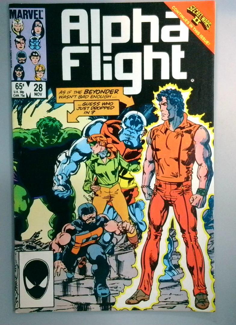 Alpha Flight #28 Final John Byrne Artwork in Alpha Flight Marvel 1986 OE1