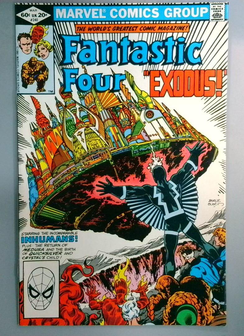Fantastic Four #240 VF+ 1st Luna Maximoff Marvel 1982 OE1