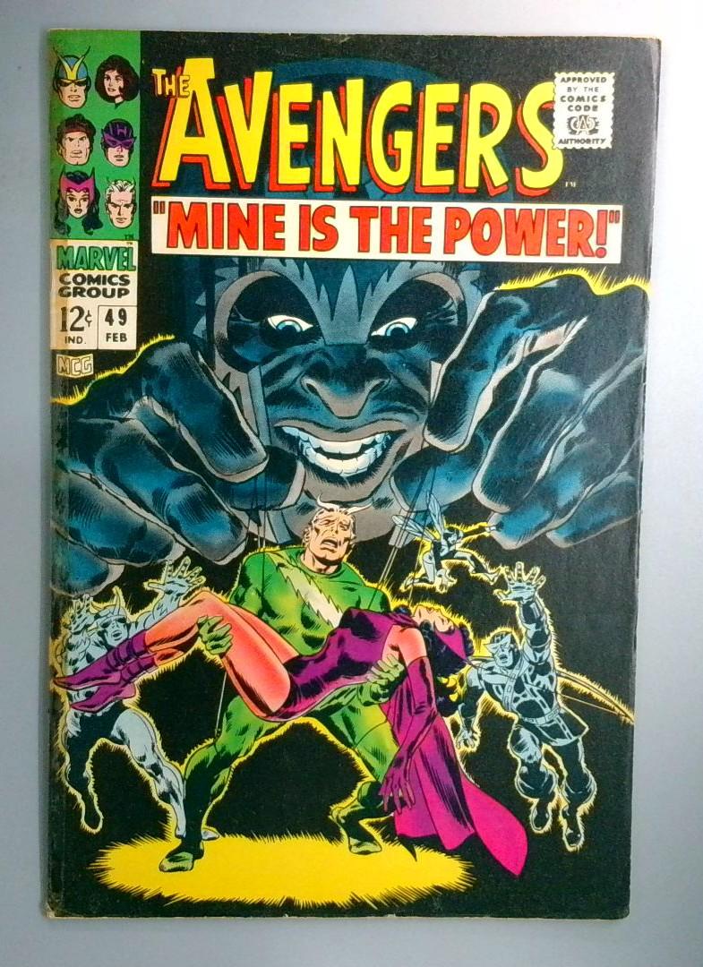 Avengers #49 1st Appearance of Typhon VG+ Marvel 1968