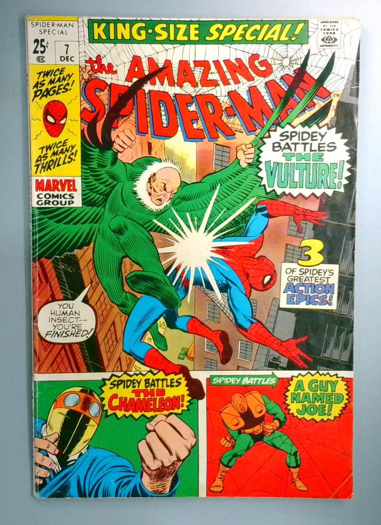 Amazing Spider-Man Annual #7 Reprints 1, 2, 38 FN- Marvel 1970