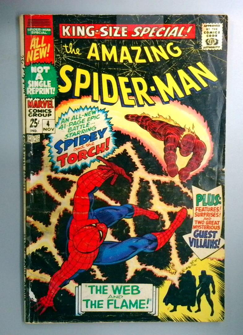The Amazing Spider-Man Annual #4 1st App of Marvels 8th Emblem/logo VG Marvel
