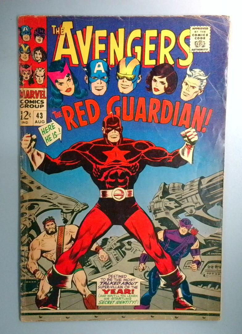 Avengers #43 1st Appearance of Red Guardian Alexei Shostakov VG Marvel 1967