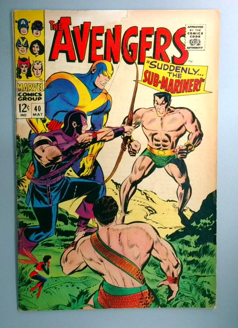 Avengers #40 Namor the Sub-Mariner Appearance VG- Marvel 1967