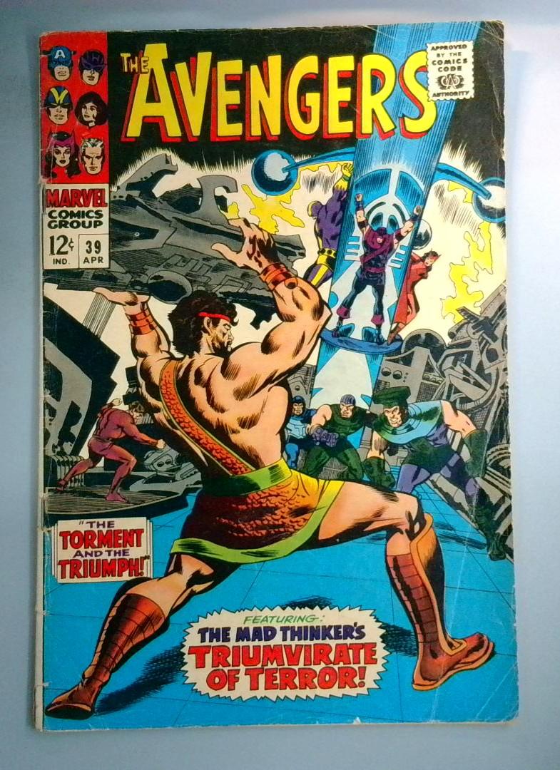 Avengers #39 Hercules and Mad Thinker Appearance VG Marvel 1967