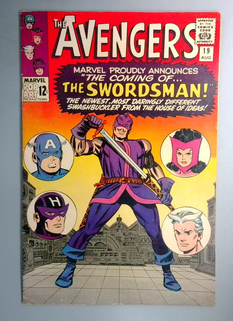 Avengers #19 FN+ 1st Appearance of the Swordsman Marvel Comics 1965