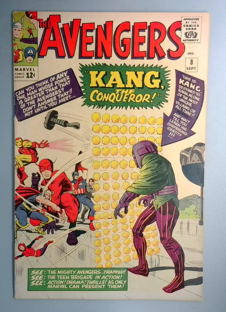 Avengers #8 VF 8.0 1st Appearance Kang the Conqueror Marvel 1964