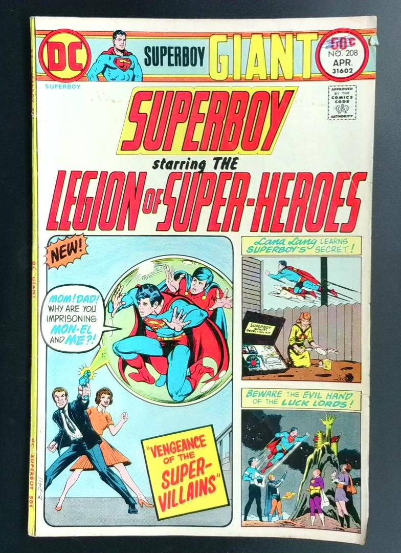 Superboy #208 VG DC 1975