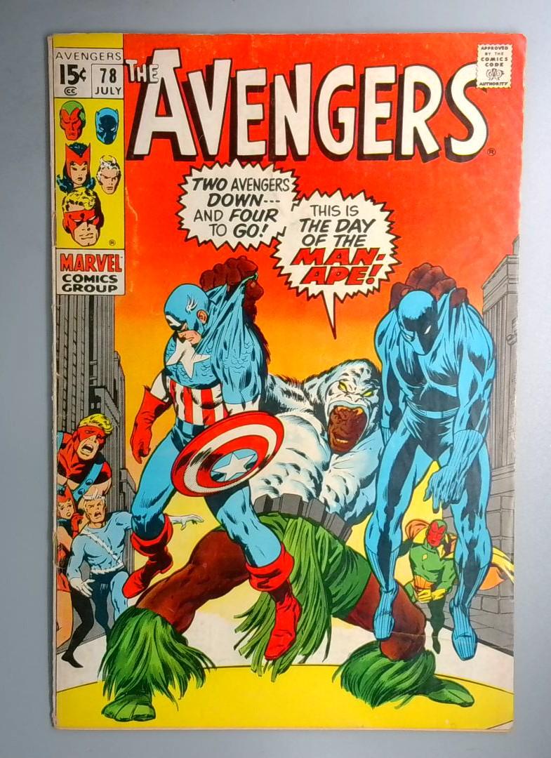 Avengers #78  VG- 1st Appearance of Lethal Legion Marvel 1970