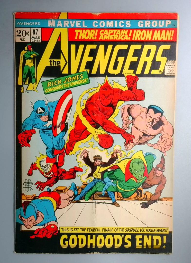 Avengers #97 Kree-Skrull War Storyline Conclusion Captain Marvel Marvel 1972