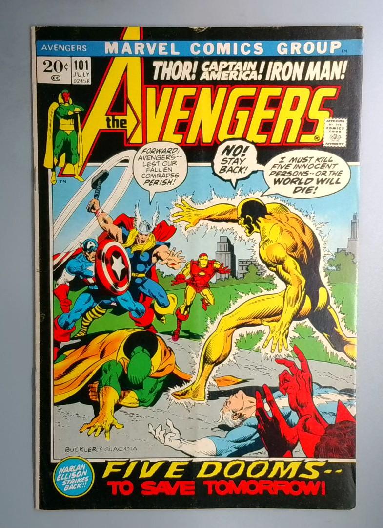 Avengers #101 VG Harlan Ellison Story Marvel 1972