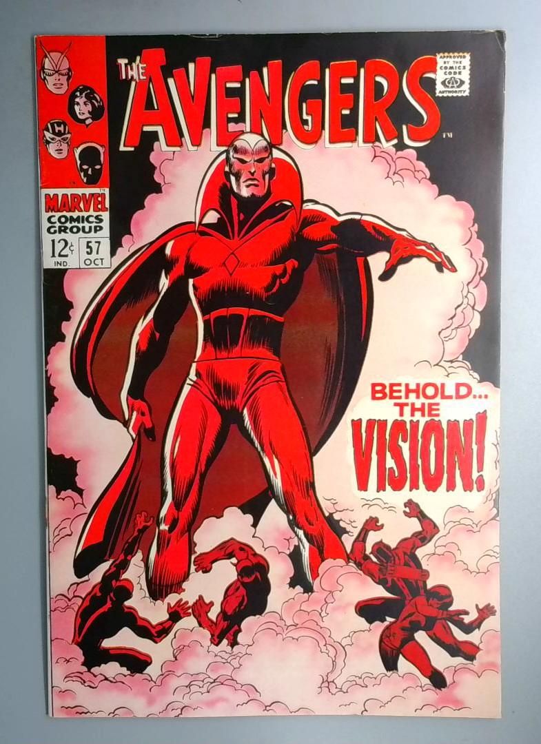 Avengers #57 VF/NM 1st Appearance of the Vision Marvel 1968 🔥